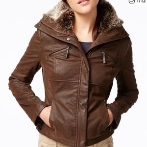 Jou Jou jacket with faux fur Size XL